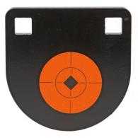Birchwood Casey World of Targets AR 500 4" Two Hole Steel Gong 0.375" Matte Black - 47606