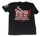 SPIKE'S TSHIRT IF GOD BE FOR BLK L - SGT1075-L