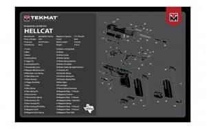 TEKMAT PISTOL MAT SPRNGFLD HELLCAT - TEK-R17-HELLCAT