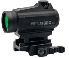 Viridian GDO 22 Electro Optic 1x 22mm 3 MOA Green Red Dot Sight