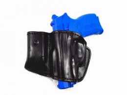 Black / Left Belt Holster with Mag Pouch Leather Holster Fits Bersa Thunder Ultra - 42862552318108