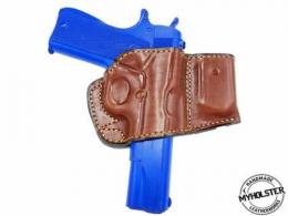 Brown 1911 .45 ACP Belt Holster with Mag Pouch Leather Holster
