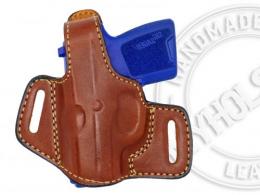BROWN / LEFT Sig Sauer P290 OWB Thumb Break Leather Belt Holster - CHOOSE YOUR COLOR AND HAND - 40MYH105LP