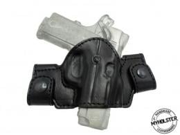 Black Springfield EMP 1911 9mm Snap-on Right Hand Leather Holster - 42862472429724