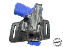 Right / Brown Springfield XD9 OWB Pancake Style Thumb Break Belt Leather Holster - 42862343946396