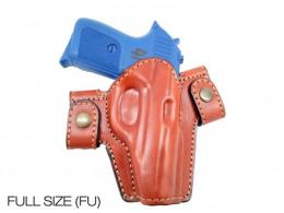 Brown / FULL OWB Snap-on Leather Belt  Holster Fits Beretta PX4 Storm Subcompact - 50MYH109LP