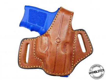 BROWN Smith & Wesson BODYGUARD .380 (with laser)  OWB Thumb Break Leather Belt Holster - 29MYH105LP_BR