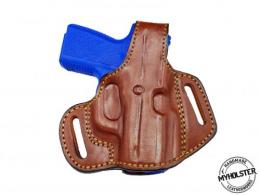 BROWN / RIGHT Kimber Micro .380 W/ Crimson Trace OWB Thumb Break Leather Belt Holster - CHOOSE YOUR COLOR AND HAND - 30MYH105LP_BR