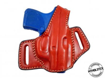 Brown Ruger LCP OWB Thumb Break Compact Style Right Hand Leather Holster - 35MYH101LP__Br