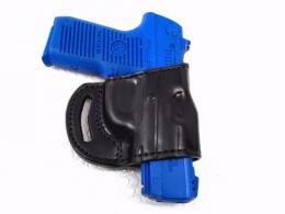 Black Springfield XD-S Mod.2 .40SW Pistol OWB Yaqui Slide Style Right Hand Leather Holster - 38MYH102LP_BL