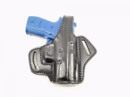 Black / Right Smith & Wesson M&P45C OWB Thumb Break Leather Belt Holster - 40MYH105LP_BL
