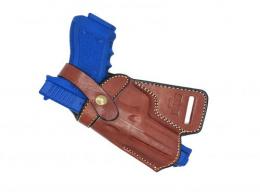 Brown / Left For Glock 34 SOB Small Of the Back Leather Holster - 4MYH104LP_LF_BR