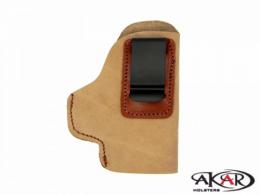 Suede IWB CCW Leather Holster Right Hand Inside-the-Pants Clip-On Compatible with Colt Python - IC6124_LG_LBR Suede IWB CCW Leather Holster Right Hand Inside-the-Pants Clip-On Compatible with Colt Python - IC6124_LG_LBR