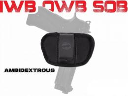 AMBIDEXTROUS IWB / OWB / SOB Holster Clip-On / Belt Slide, Ambidextrous Compatible w/ Colt Python - IC7246_LG AMBIDEXTROUS IWB / OWB / SOB Holster Clip-On / Belt Slide, Ambidextrous Compatible w/ Colt Python - IC7246_LG
