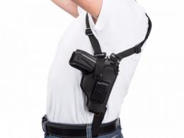 Right Vertical Carry Shoulder Holster , Nylon Holster, Thumb Break Compatible w/ Colt Python - KA7207_LG Right Vertical Carry Shoulder Holster , Nylon Holster, Thumb Break Compatible w/ Colt Python - KA7207_LG