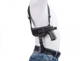 Left Nylon Horizontal Shoulder Holster with Double Magazine Pouch Compatible w/ Colt Python - KA7210S_LG_LH Left Nylon Horizontal Shoulder Holster with Double Magazine Pouch Compatible w/ Colt Python - KA7210S_LG_LH