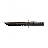 KNIFE, FIGHT/UTIL -BLK-CLAM PK - 1214CP