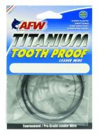 AFW STI030B-15FT Titanium Tooth 30lbs Test 15' Fishing Wire - STI030B