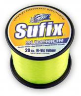 Sufix 638-112 Superior Monofilament 12lbs Test 1100yds Yellow Fishing Line