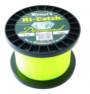 Momoi 33020 Hi-Catch Diamond Mono 20lbs Test 3000yds Fluorescent Yellow Fishing Line - 33020