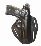 Blackhawk 420003BNR Pancake 3-Slot Brown Leather Fits Glock 17/22/31 Right Hand - 420003BN-R