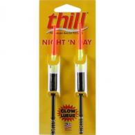 Thill Night N' Day Glow Floats 2ct Blk/Orng/Chart - ND586-2