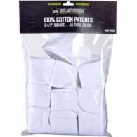 Breakthrough Clean Technologies Square Cotton Patches 2-1/2" .45 to .58 Caliber 50 Pieces - BT-CP-S-2-1/2\\\"-50