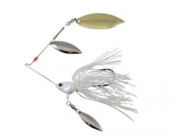 Fish Head Primal Spinnerbait, With Under Spin, 1/4 oz. Pearl White - 2200805