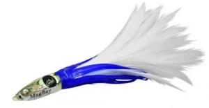 MagBay Lures Ultimate Tuna Feather Trolling Lure - Blue/White - tuna-fea-blu
