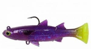 Savage Gear Pulse Tail Mullet 4" Plum Chartreuse - 3715