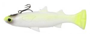 Savage Gear Pulse Tail Mullet Line Thru FS 6" Chartreuse White - 3726