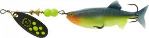 Mepps Black Fury Mino - #2  2-1/2" Chartreuse Dot / Chartreuse Shad - BF2M CH