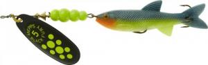 Mepps Black Fury Mino - #5 - 3" - Chartreuse Dot / Chartreuse Shad - BF5M CH