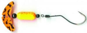 Mack's Lure Smile Blade Spindrift Walleye Spinner, #1 Hook, black/orange - 63351