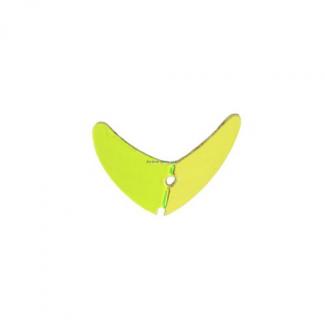 Mack's Lure Smile Blade, 0.8",UV Lemon Lime 5 pack - 65173