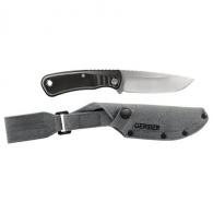 Gerber Downwind Drop Point Fixed Blade Knife Grey Blister - 31-003929