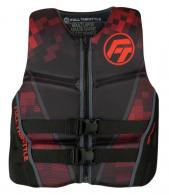 Full Throttle Men's Rapid-Dry Flex-Back Life Jacket, Red, 2XL