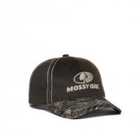 Outdoor Cap Mossy Oak Logo Cap, Brown w/Camo Bil, One Size Fits Most - MOFS46A