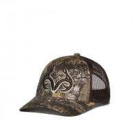 Outdoor Cap Realtree Logo Meshback Cap, Edge Brown, One Size Fits Most - TR85A-RTEDBR