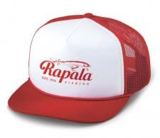 Rapala Foam Cap, Vintage Logo Mesh Back, Snapback, Red - RFC01