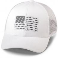 Rapala Mid Pro Cap, Snapback White w/ Grey Flag - RMPC04
