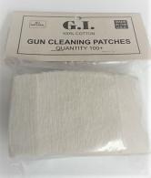 Southern G.I. Cleaning Patches-100% Natural Cotton, 2 1/2" X 2 1/2", 1,000/Bag .45 Cal & Larger - 1021-T