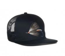 Outdoor Cap Fly Fishing Logo Hat, Black - FLY02