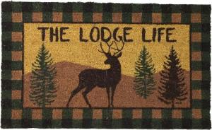 Rivers Edge Coir Doormats - 30in x 18in Lodge Life - 2541
