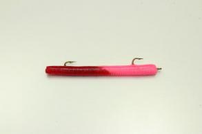 Ike-Con P-Wee Pre-Rigged Trout Worm 2.5" Bubblehum/Red 3/Pak - 00355