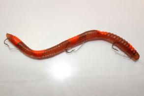 Ike-Con Weedless Pre-Rigged Worm 6 1/4" Crawfish - 38055