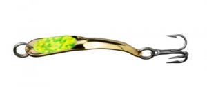 Iron Decoy Steely Spoon Size 1, 1-1/2", 1/12 oz, Gold/Chartreuse - Steely 1 GCH