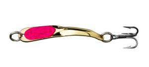 Iron Decoy Steely Spoon Size 1, 1-1/2", 1/12 oz, Gold/Hot Pink - Steely 1 GHP