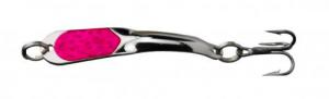 Iron Decoy Steely Spoon Size 1, 1-1/2", 1/12 oz Silver/Hot Pink - Steely 1 SHP