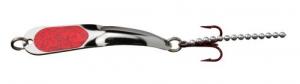Iron Decoy Steely Spoon Size 2, 2", 1/10 oz, Silver/Red - Steely 2 SR